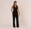 Tuxedo Jumpsuit With Halter Neckline In Black sold by Adrianna Papell