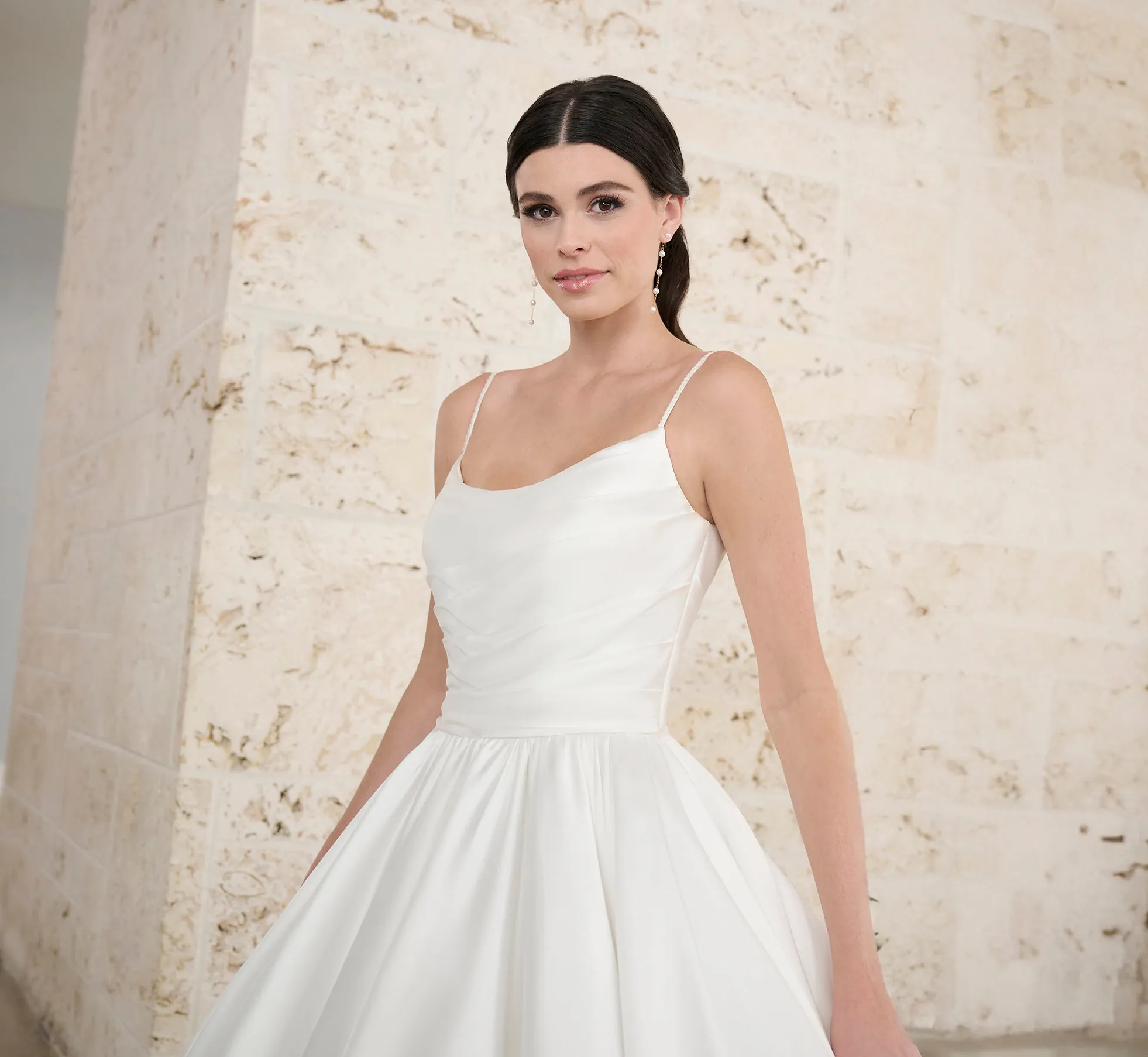 Satin Ball Gown In Ivory sold by Adrianna Papell product image thumbnail 3
