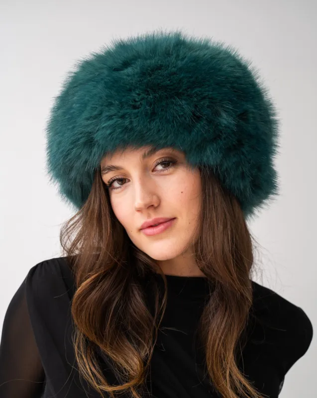 Faux Fox Fur Pillbox Hat sold by Adrienne Landau