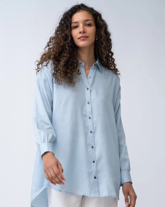 FINAL SALE - Celestial Blue Button Down Shirt sold by Adrienne Landau