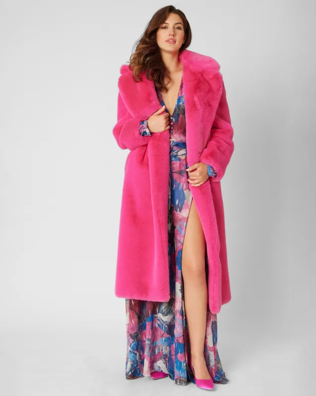Ruby Faux Fur Coat sold by Adrienne Landau