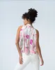 FINAL SALE - Button Down Collared Sleeveless Top sold by Adrienne Landau