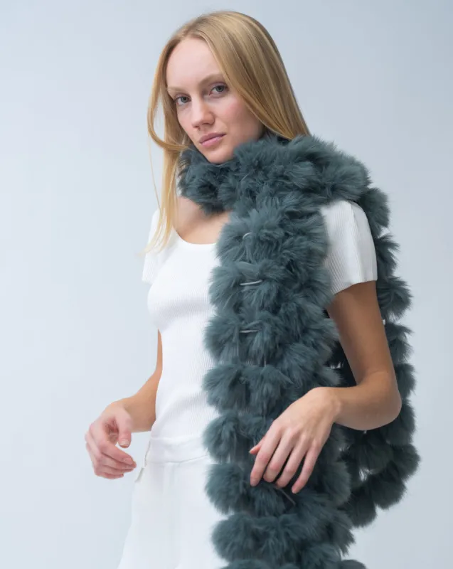 Final Sale - Lightweight Faux Fur Scarf sold by Adrienne Landau