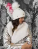Embellished Beanie Hat with Pom-Pom sold by Adrienne Landau