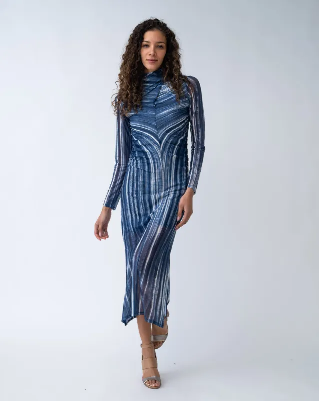 FINAL SALE - Mock Neck Evening Dress sold by Adrienne Landau