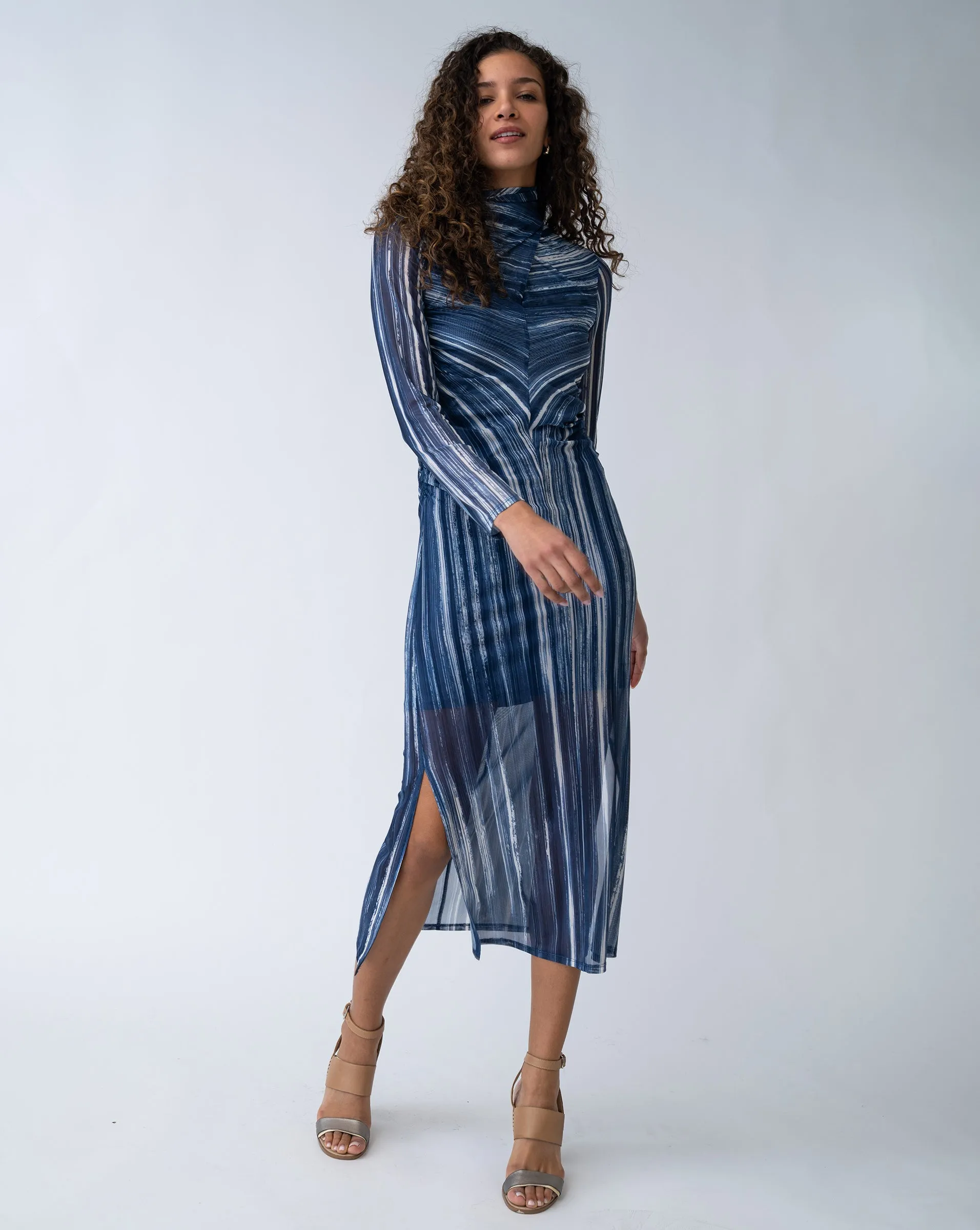 FINAL SALE - Mock Neck Evening Dress sold by Adrienne Landau product image thumbnail 3