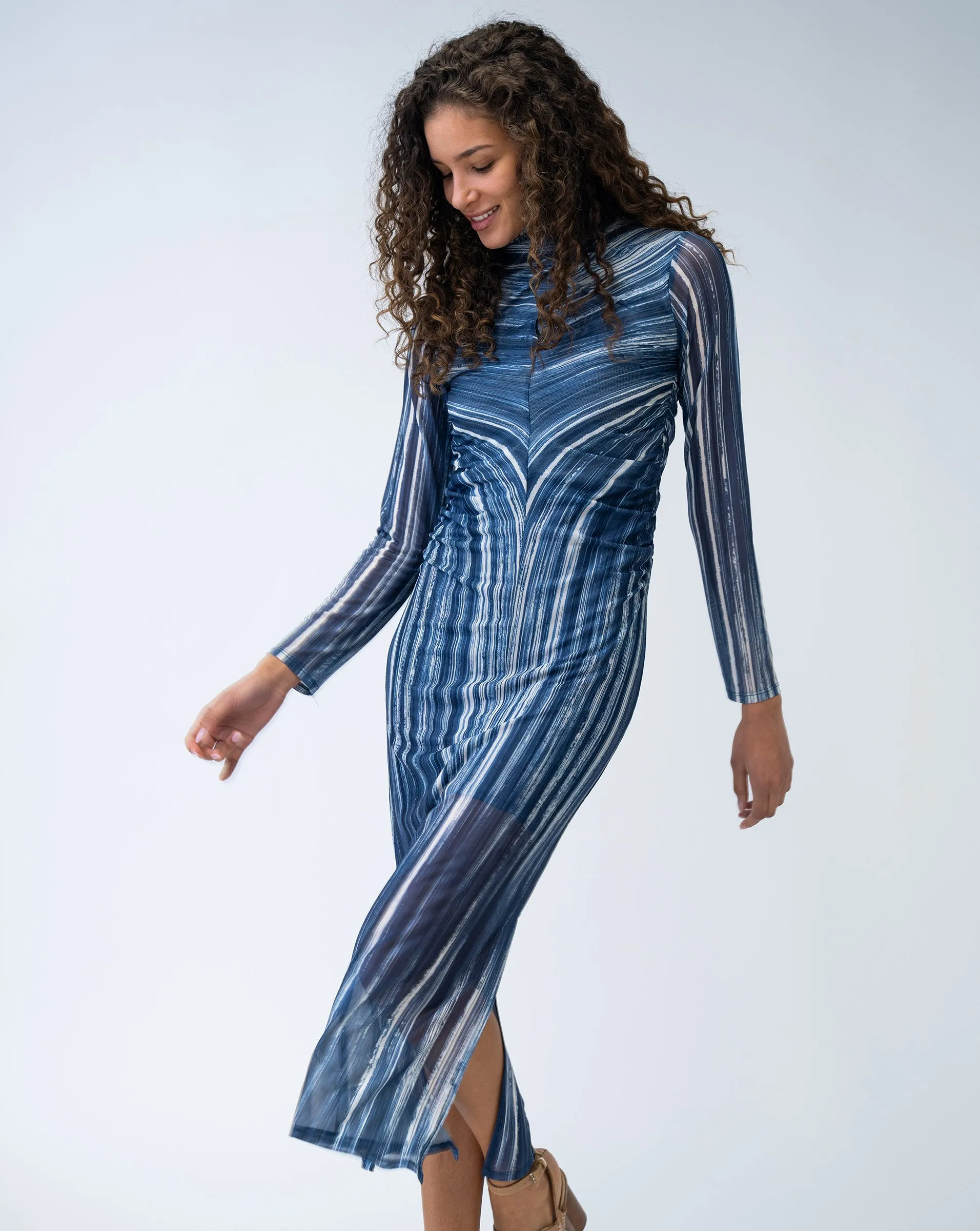 FINAL SALE - Mock Neck Evening Dress sold by Adrienne Landau product image thumbnail 2