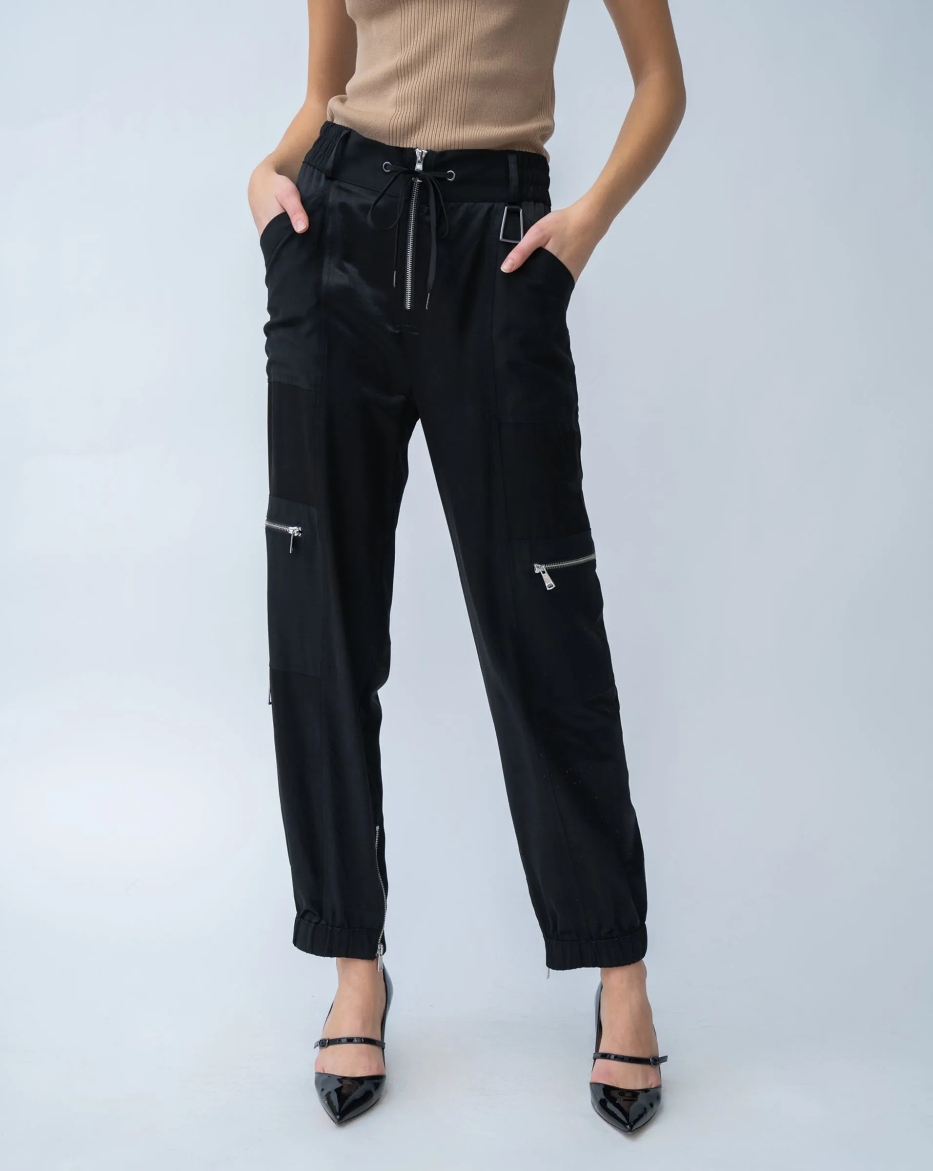 Final Sale - Sandwashed Cargo Jogger Pant sold by Adrienne Landau product image thumbnail 3