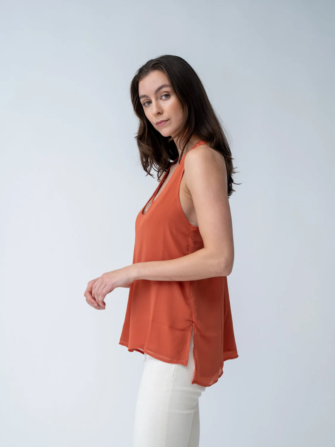 Sequin Racerback Tank sold by Adrienne Landau product image thumbnail 3