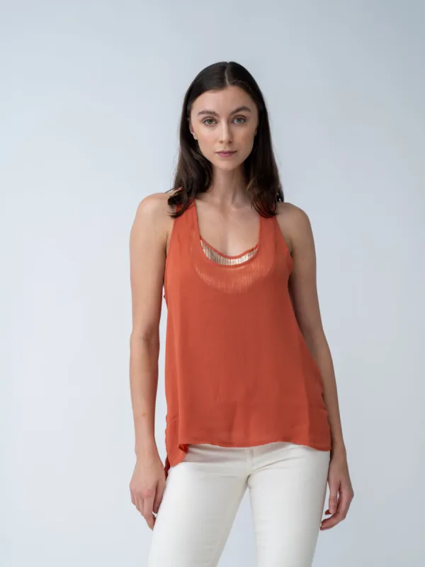 Sequin Racerback Tank sold by Adrienne Landau