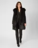 Metallic Thread Longline Faux Fur Vest sold by Adrienne Landau