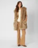 Metallic Thread Longline Faux Fur Vest sold by Adrienne Landau