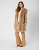 Metallic Thread Longline Faux Fur Vest sold by Adrienne Landau