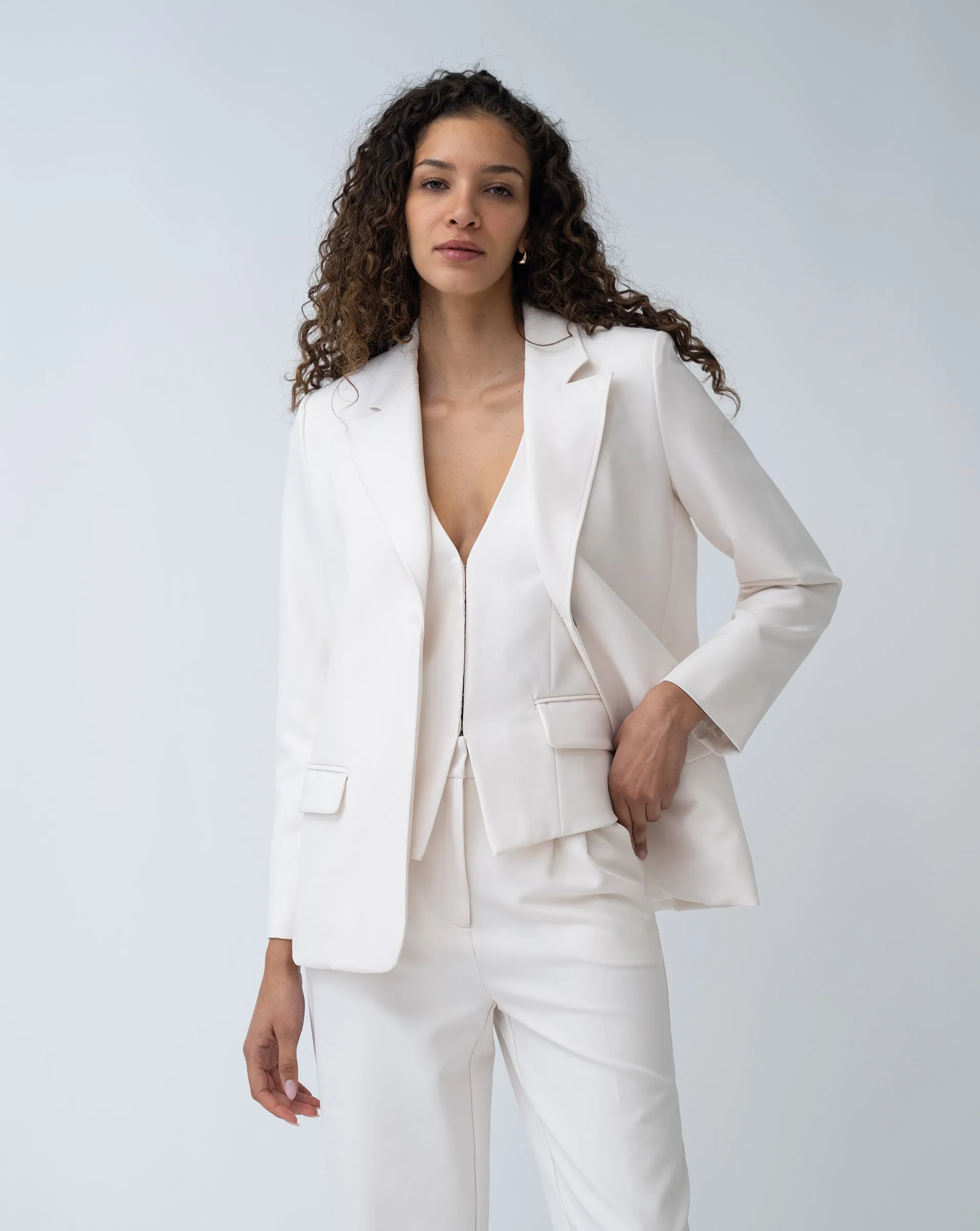 Notch Collar Blazer sold by Adrienne Landau product image thumbnail 3