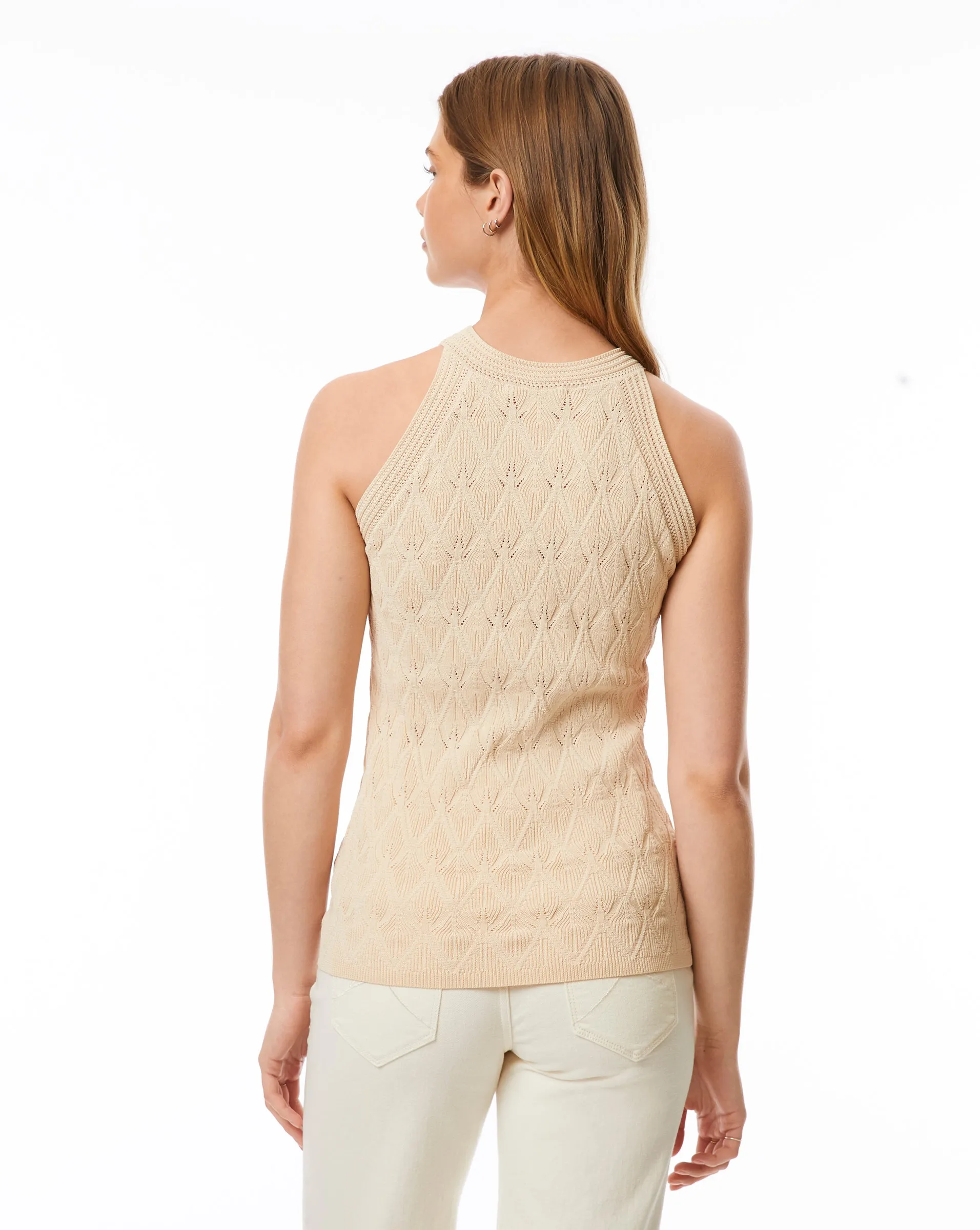 Feather Stitch Halter Top sold by Adrienne Landau product image thumbnail 3