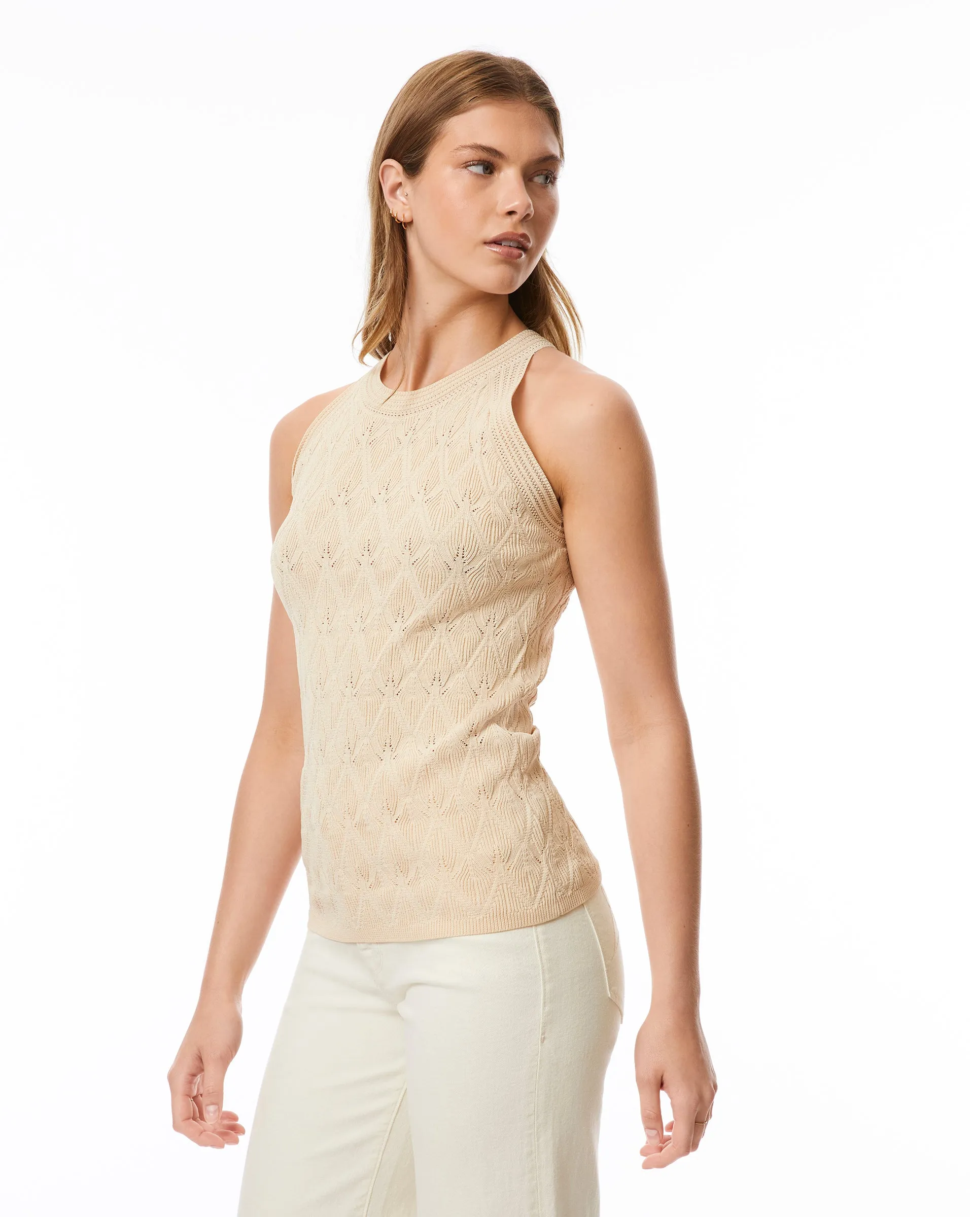 Feather Stitch Halter Top sold by Adrienne Landau product image thumbnail 2