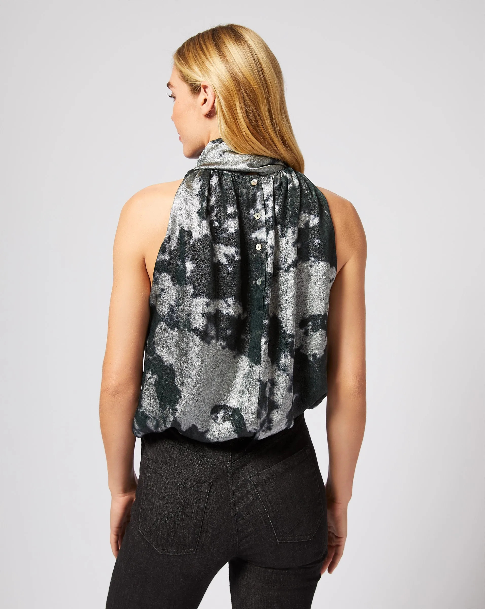 Tie Neck Sleeveless Top sold by Adrienne Landau product image thumbnail 3