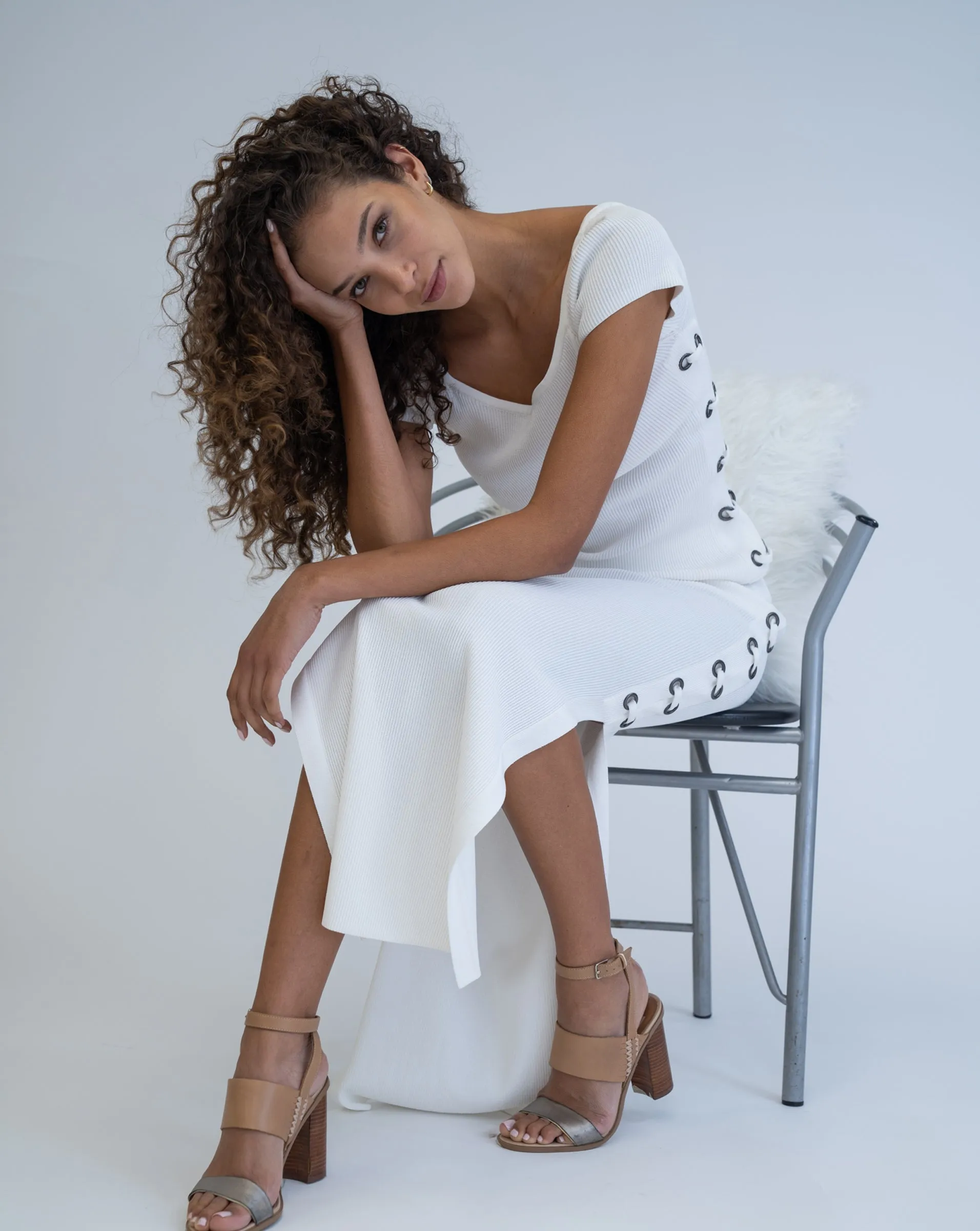 Final Sale- Laced Off the Shoulder Top sold by Adrienne Landau product image thumbnail 5