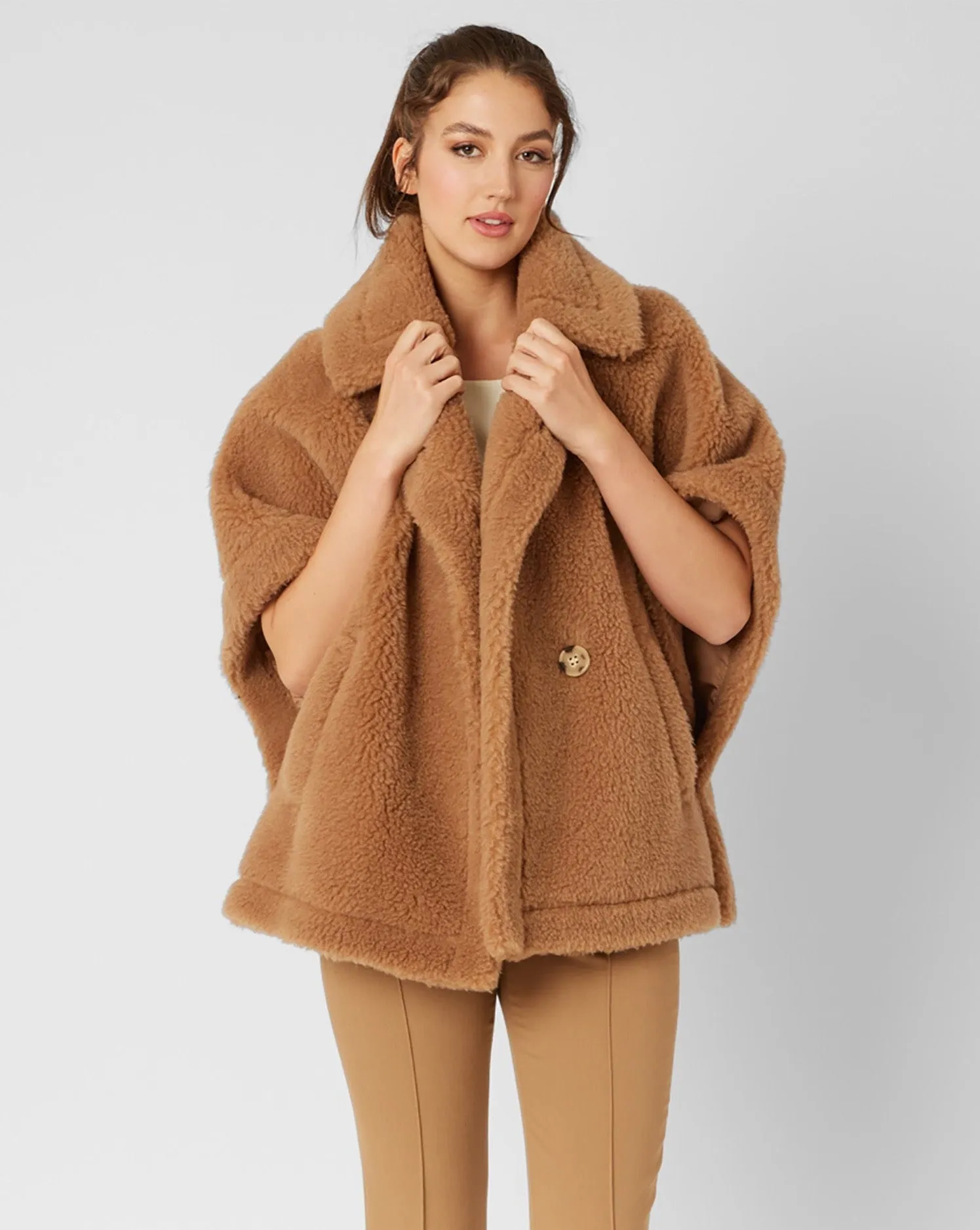 Faux Fur Teddy Jacket sold by Adrienne Landau