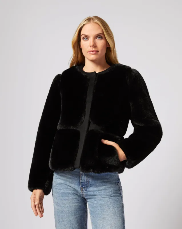 Simone Mink Faux Fur Blazer sold by Adrienne Landau
