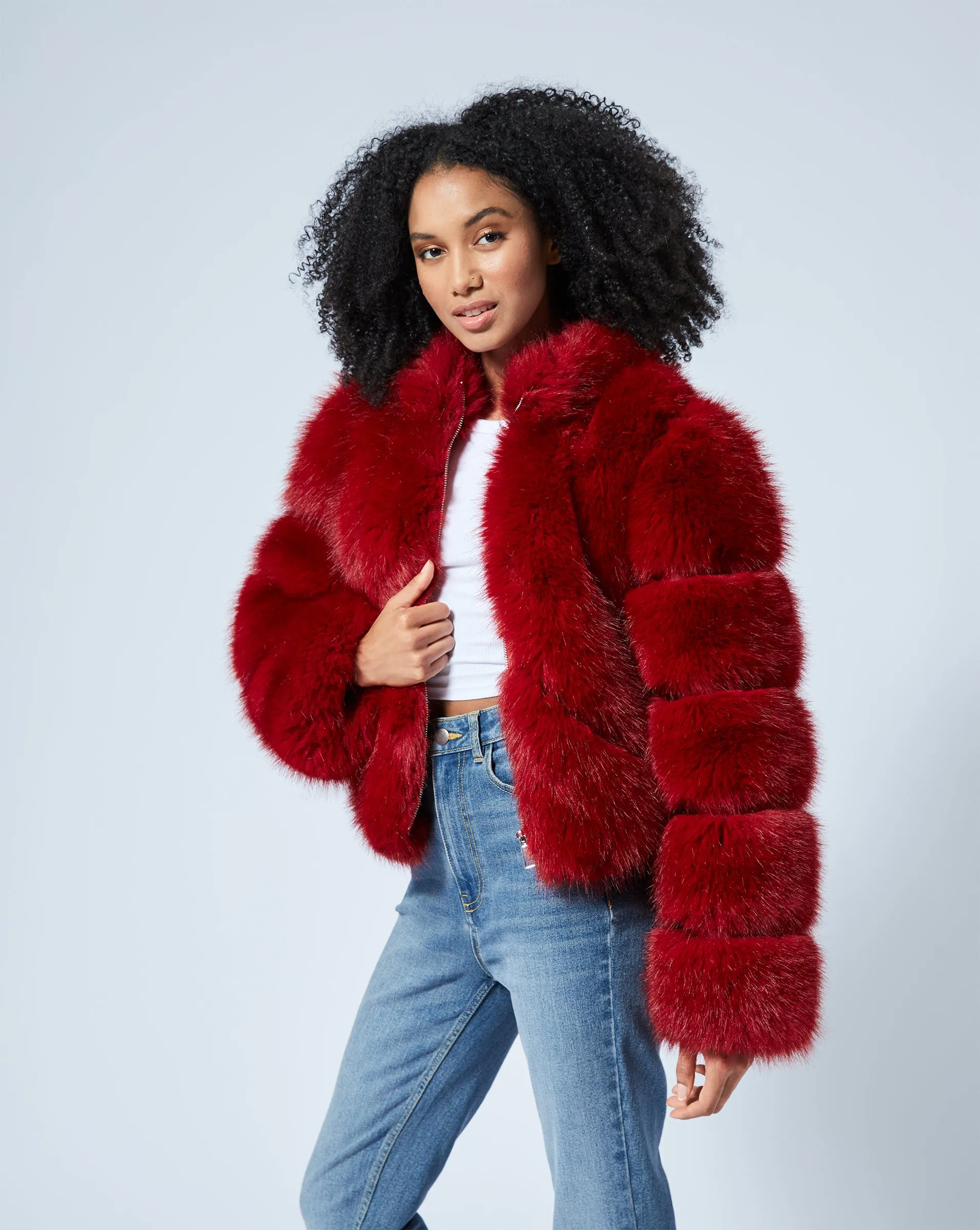 Icon Fox Faux Fur Jacket sold by Adrienne Landau product image thumbnail 2