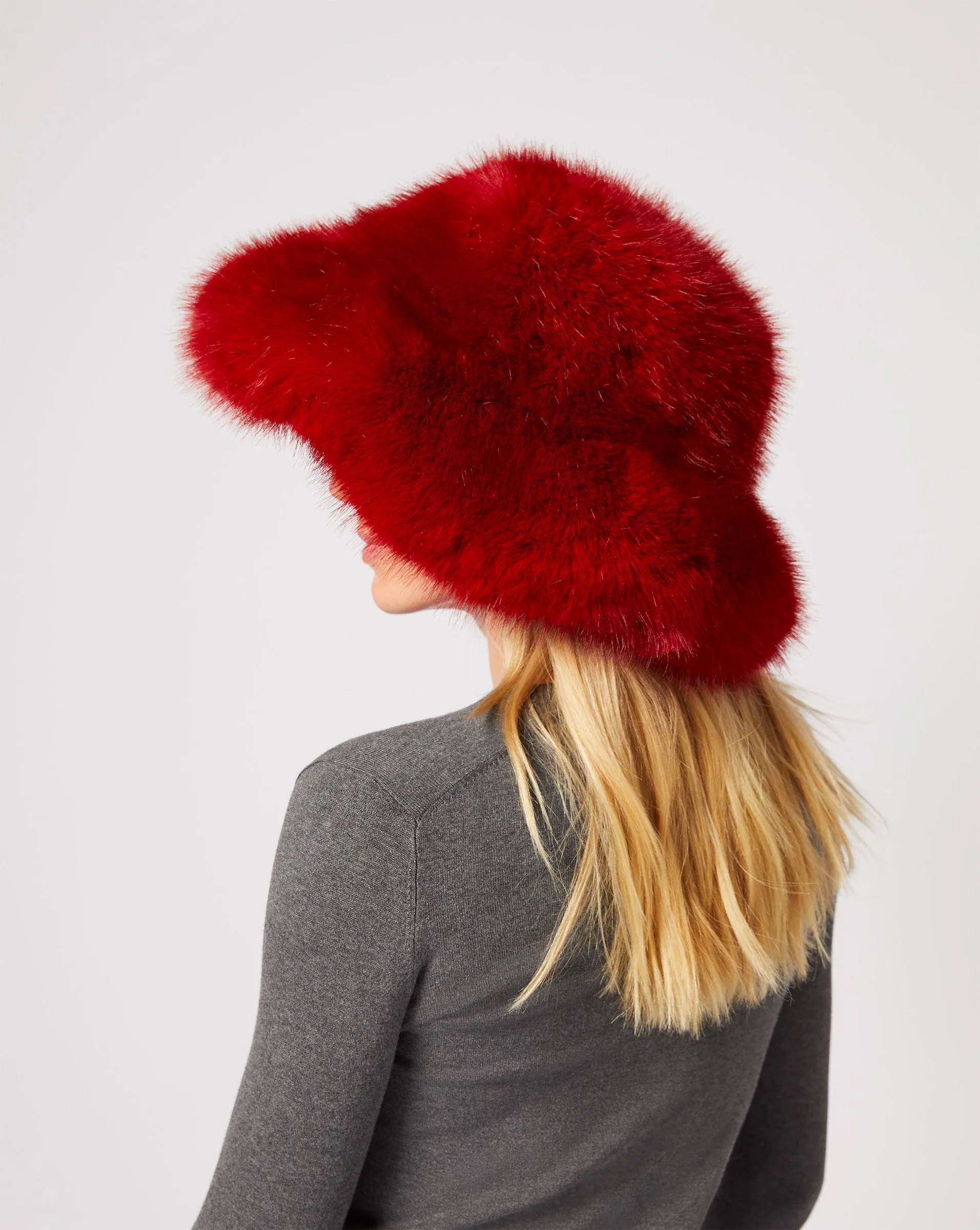 Landau Fox Faux Fur Hat sold by Adrienne Landau product image thumbnail 3