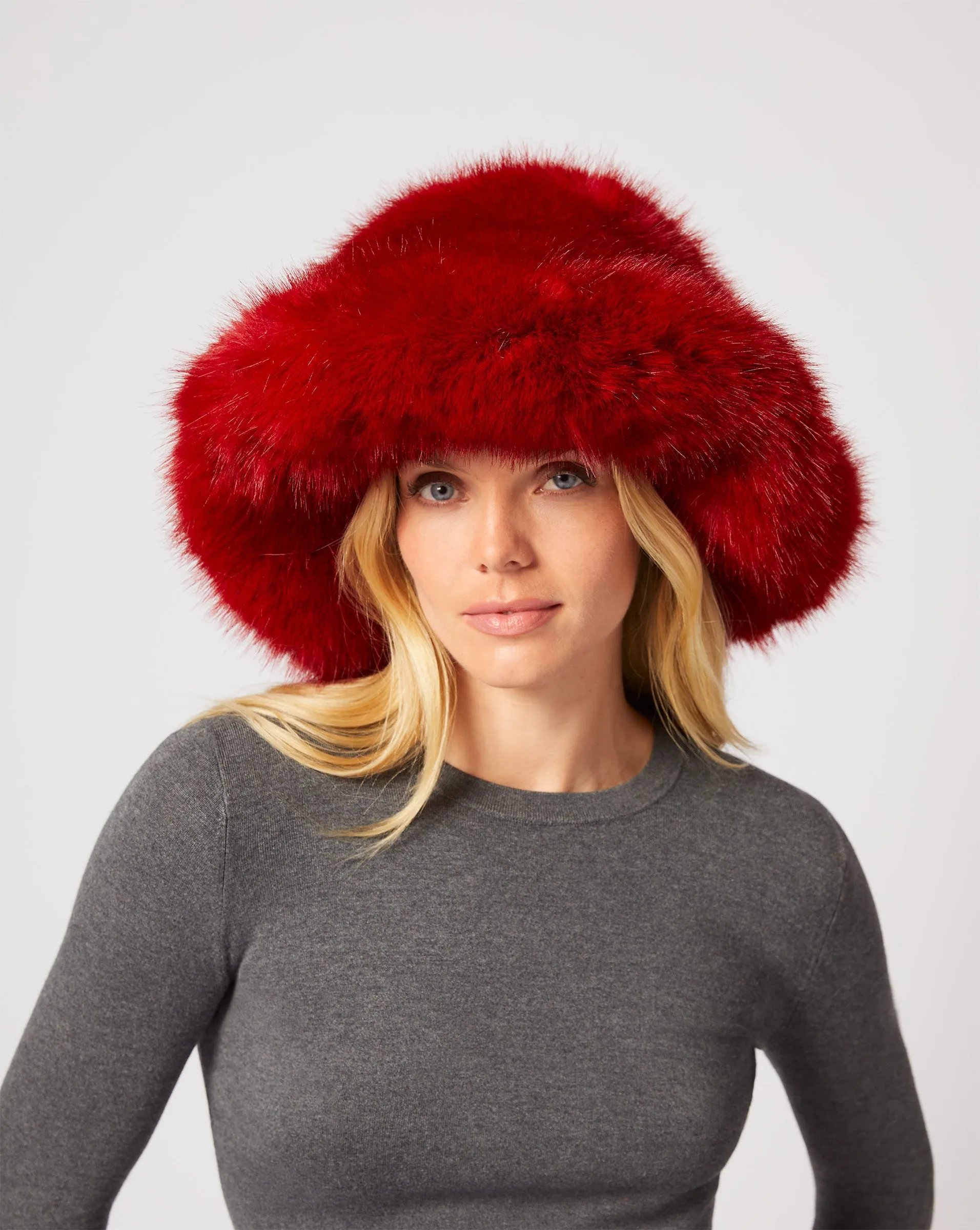 Landau Fox Faux Fur Hat sold by Adrienne Landau