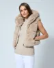 Landau Fox Faux Fur Hooded Vest sold by Adrienne Landau