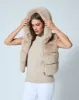 Landau Fox Faux Fur Hooded Vest sold by Adrienne Landau