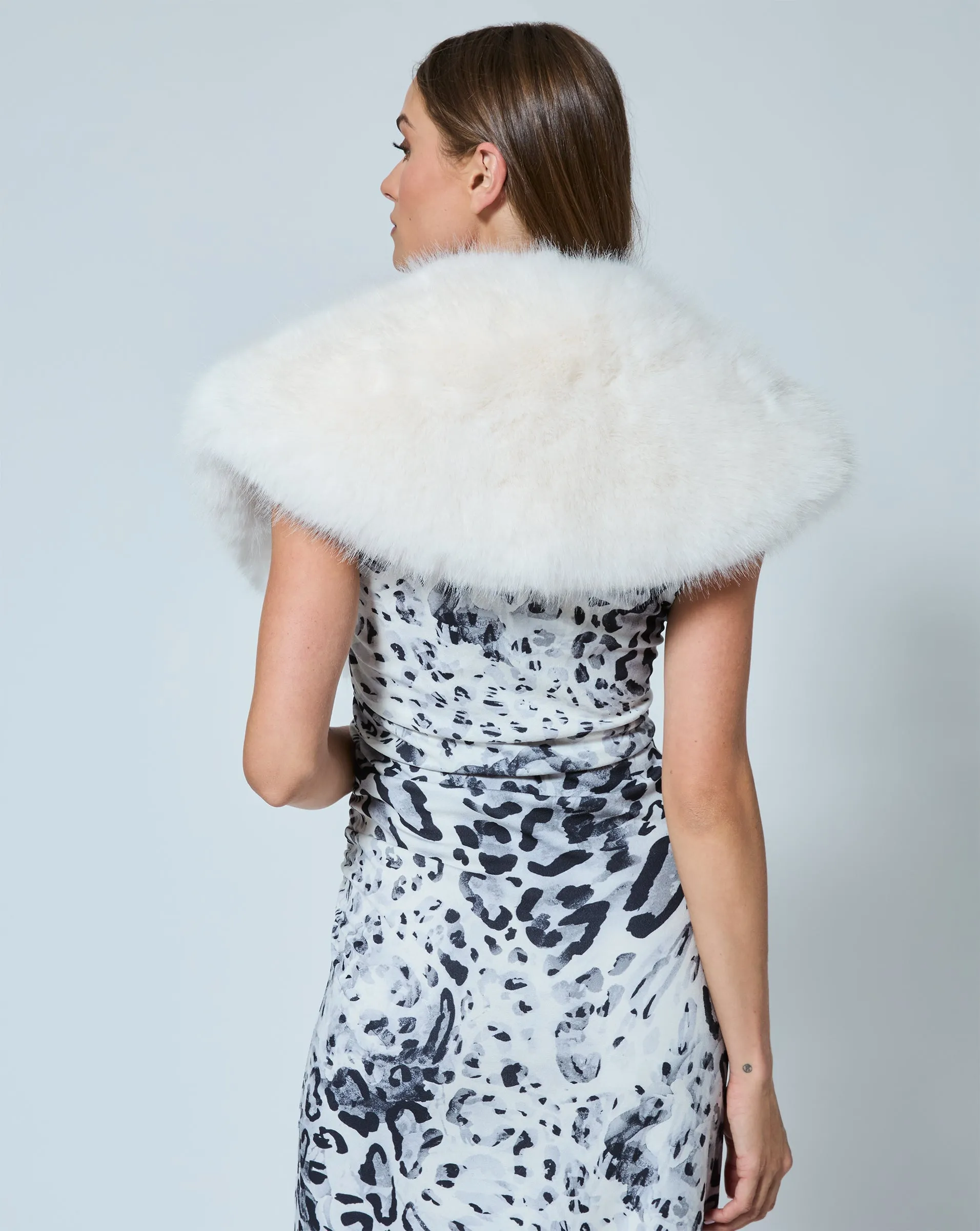 Petite Fox Faux Fur Wrap sold by Adrienne Landau product image thumbnail 4