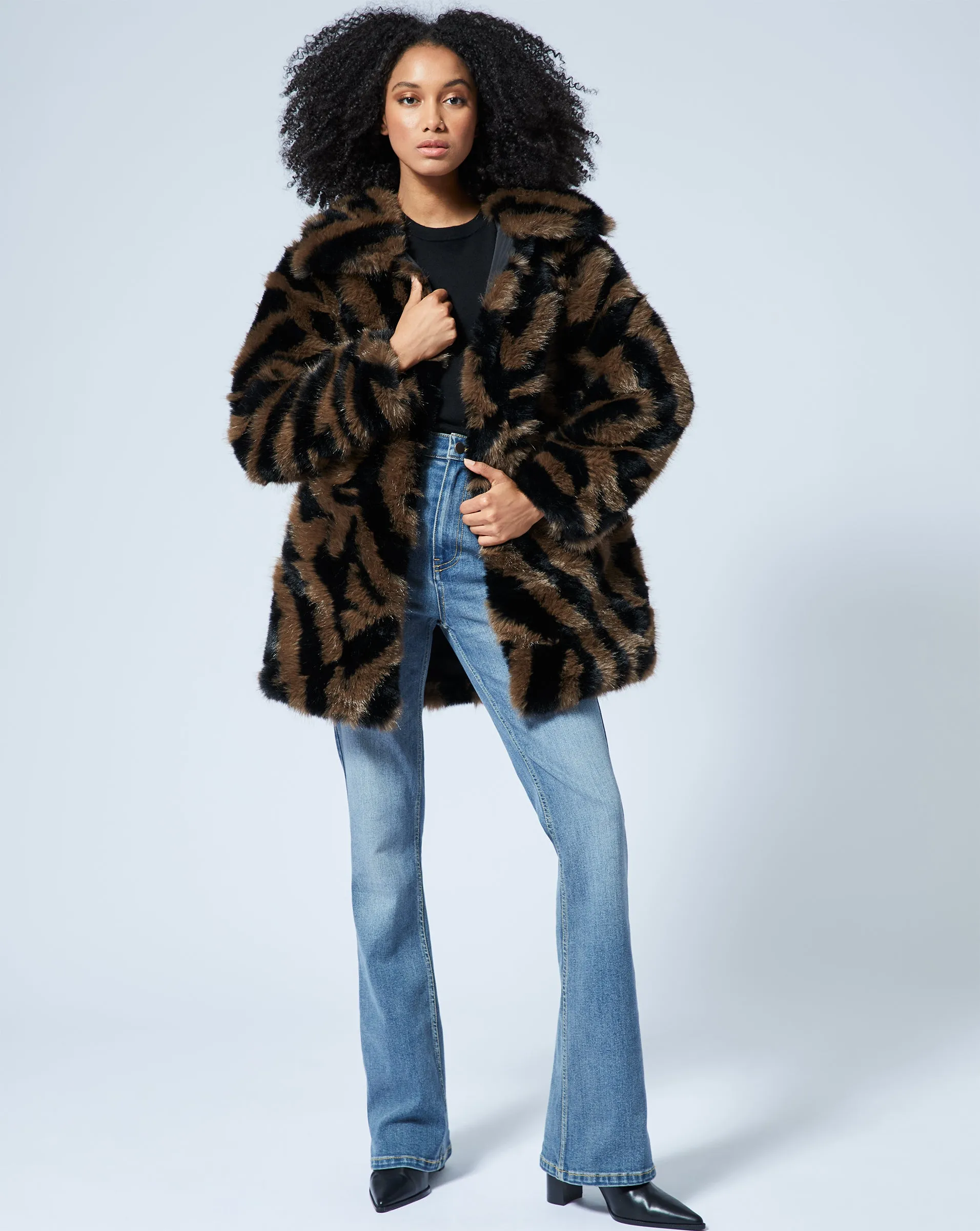 Animal Print Fox Faux Fur Jacket sold by Adrienne Landau product image thumbnail 2