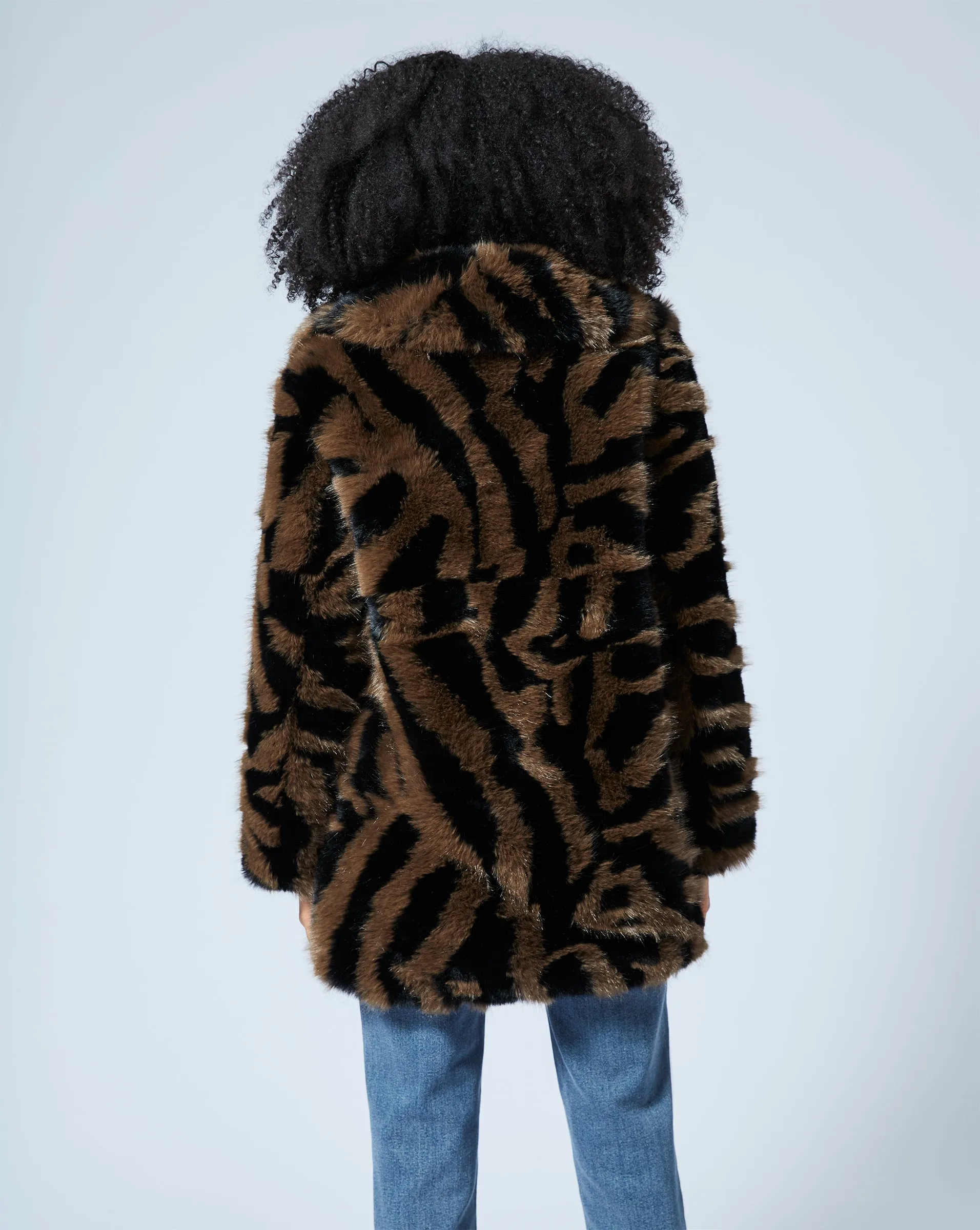 Animal Print Fox Faux Fur Jacket sold by Adrienne Landau product image thumbnail 5