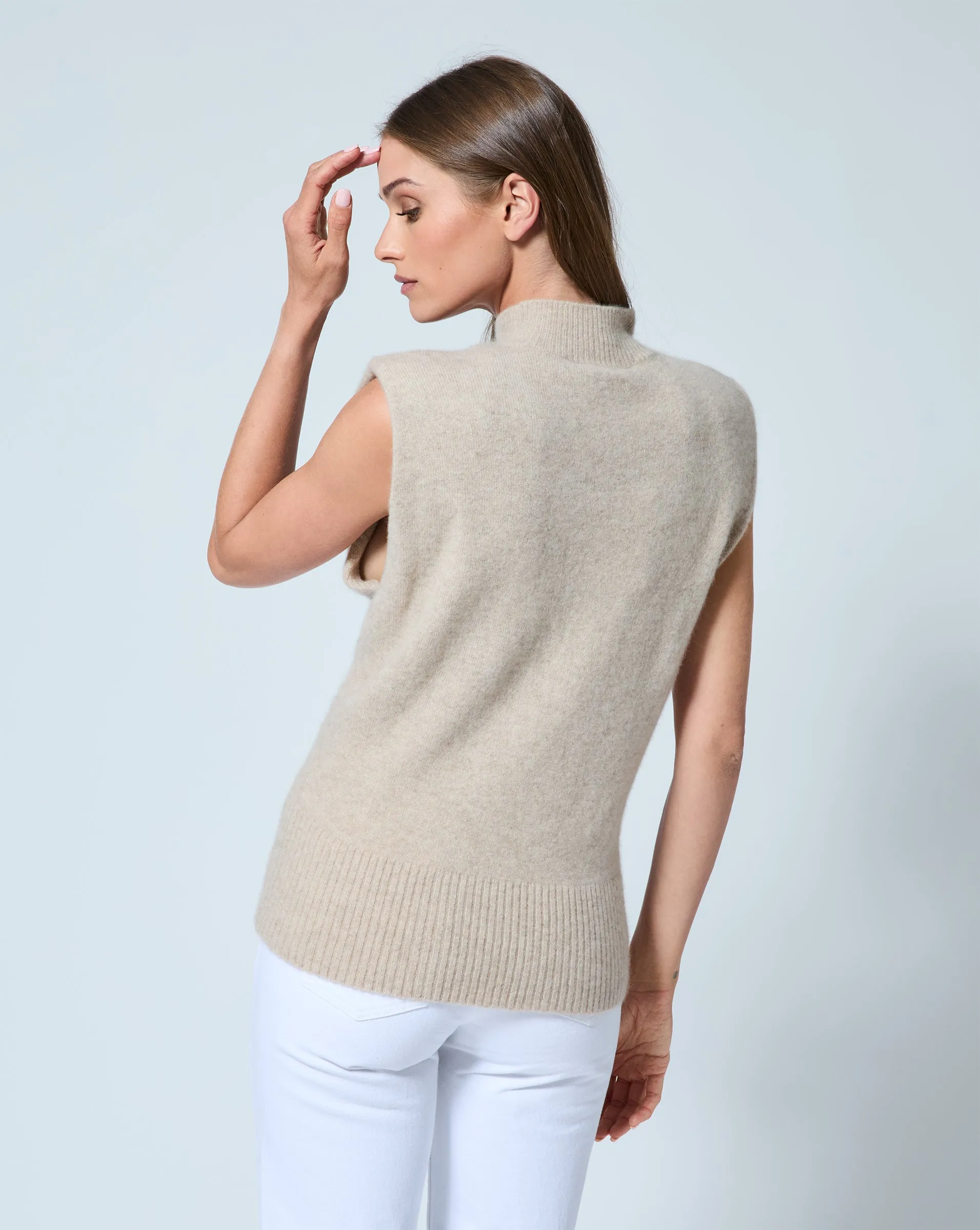 Cashmere Mockneck Sweater sold by Adrienne Landau product image thumbnail 4