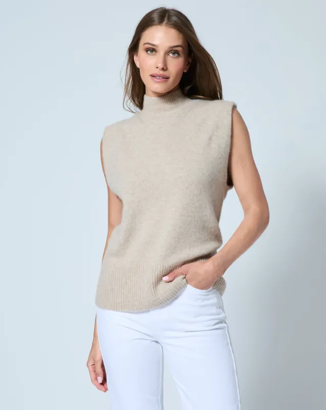 Cashmere Mockneck Sweater sold by Adrienne Landau