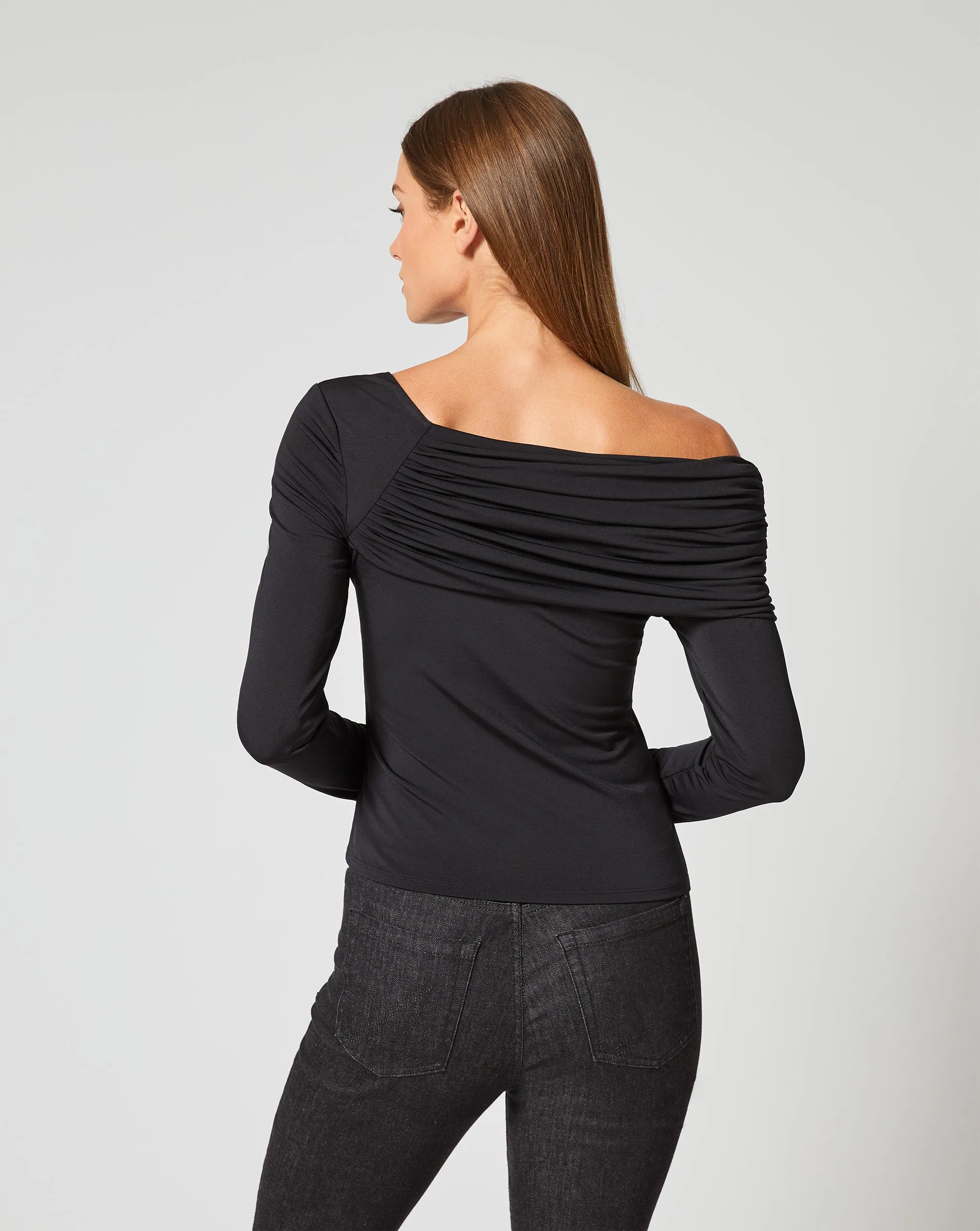 Draped One-Shoulder Top sold by Adrienne Landau product image thumbnail 5