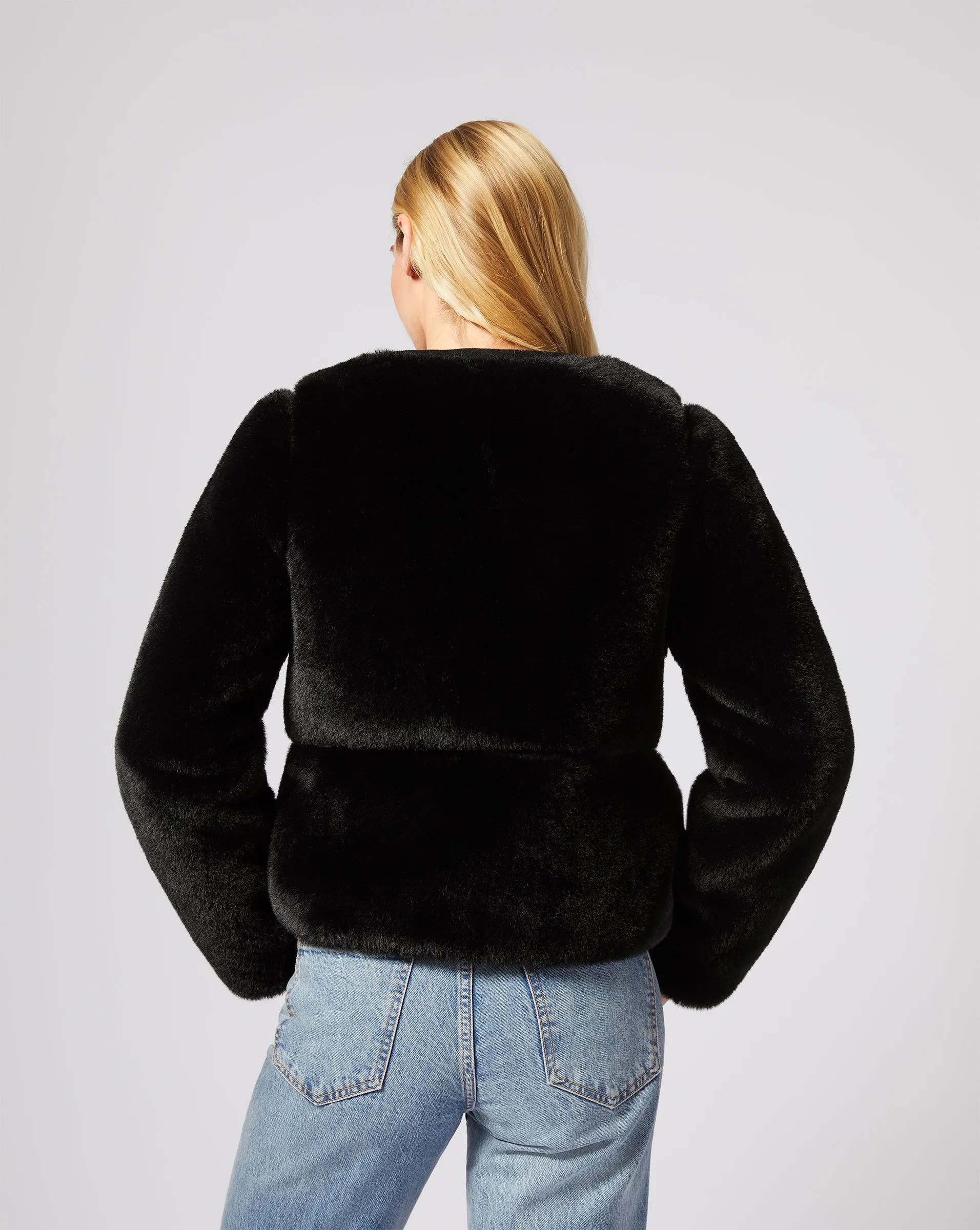 Simone Mink Faux Fur Jacket sold by Adrienne Landau product image thumbnail 3