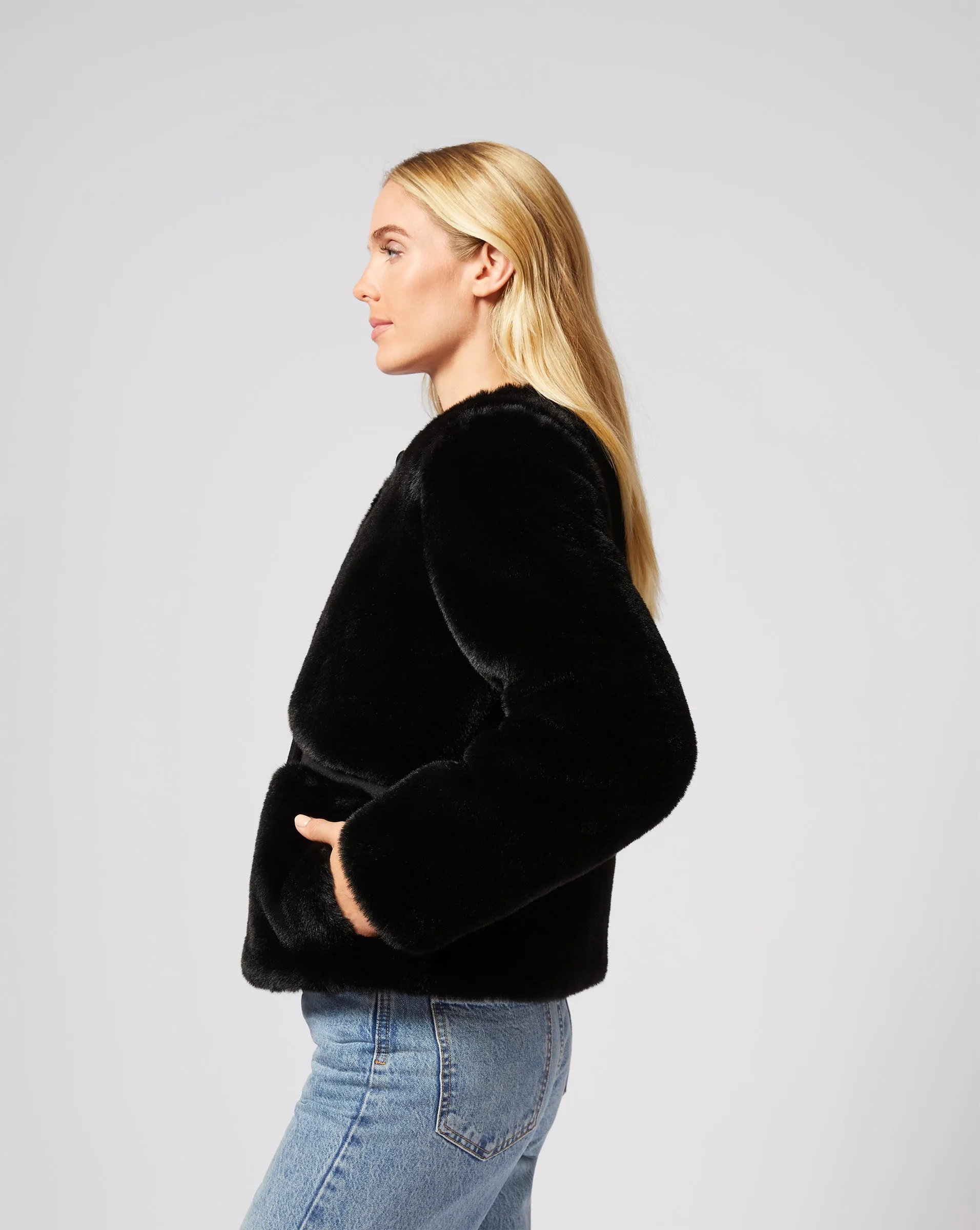 Simone Mink Faux Fur Jacket sold by Adrienne Landau product image thumbnail 2