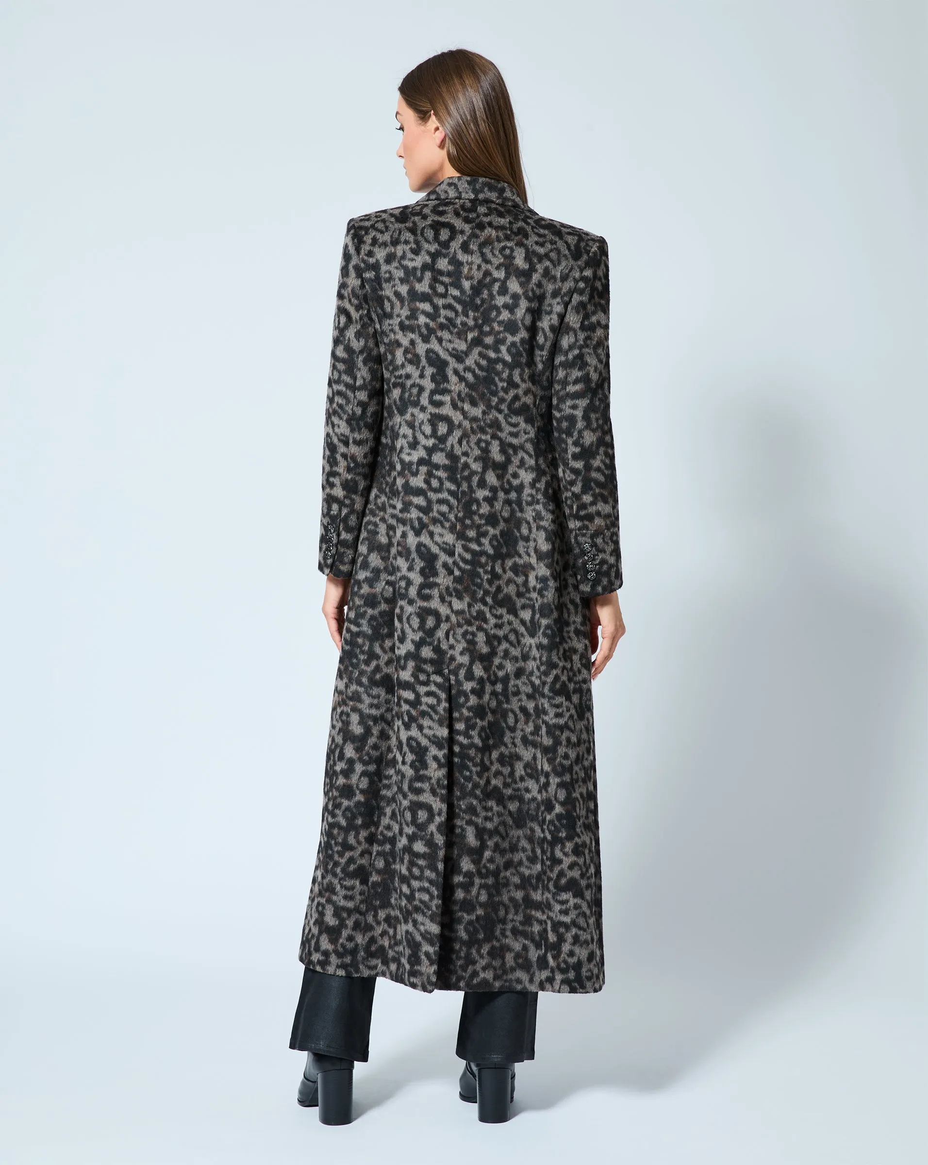 Cheetah Wool Coat sold by Adrienne Landau product image thumbnail 3