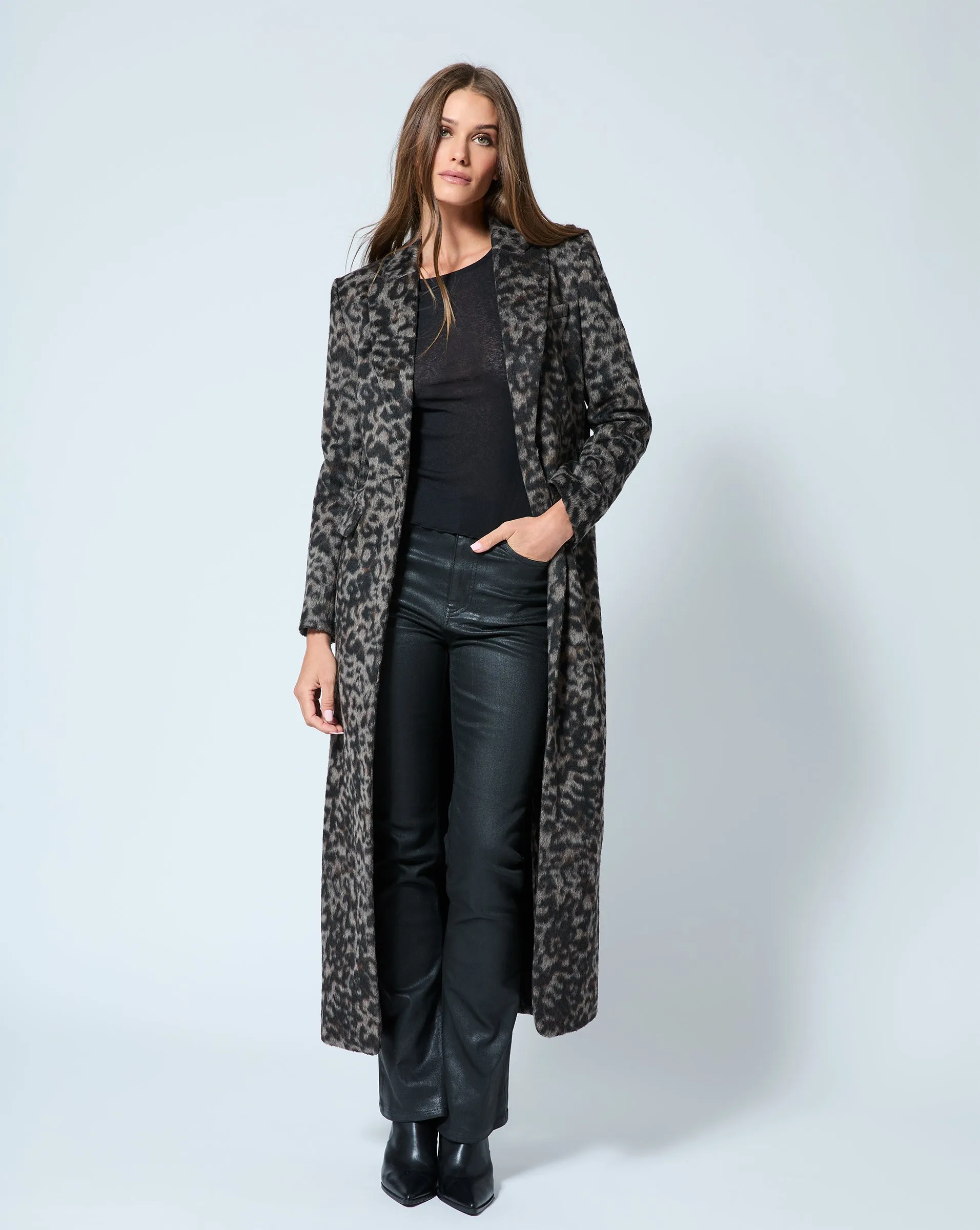 Cheetah Wool Coat sold by Adrienne Landau product image thumbnail 5
