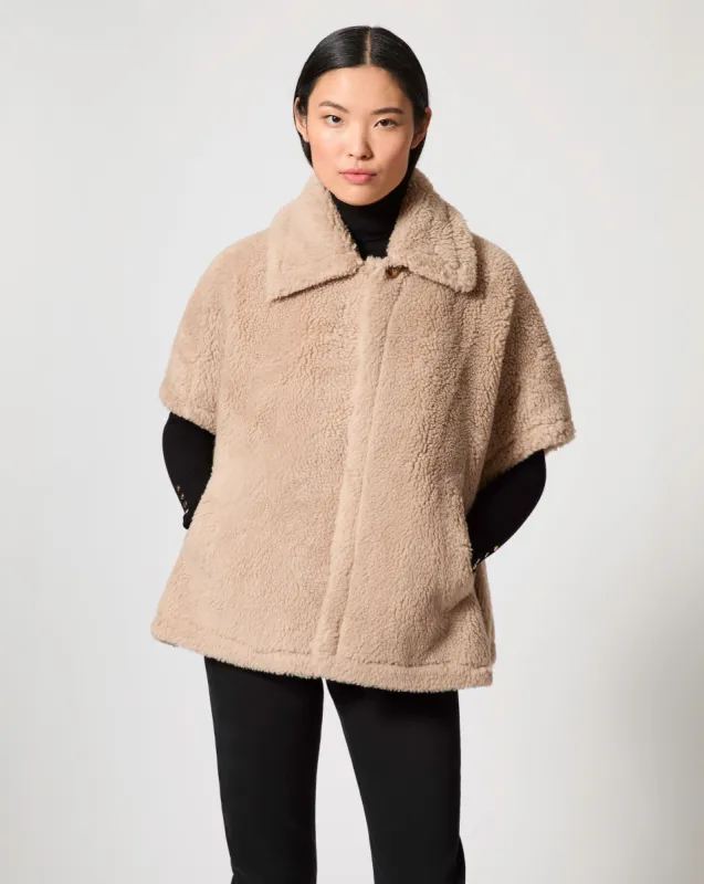 Teddy Sherpa Cape sold by Adrienne Landau