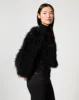 Shaggy Cropped Mongolian Faux Fur Jacket sold by Adrienne Landau