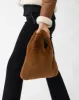 FINAL SALE - Top Handle Faux Fur Bag sold by Adrienne Landau