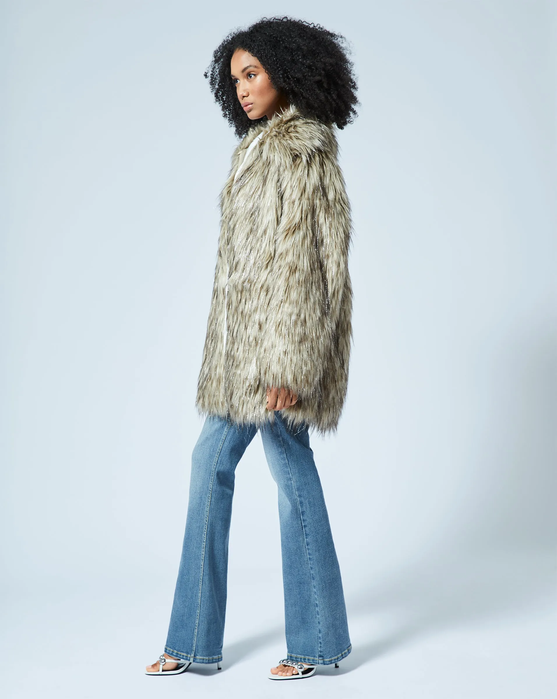 Shaggy Fox Faux Fur Coat sold by Adrienne Landau product image thumbnail 3