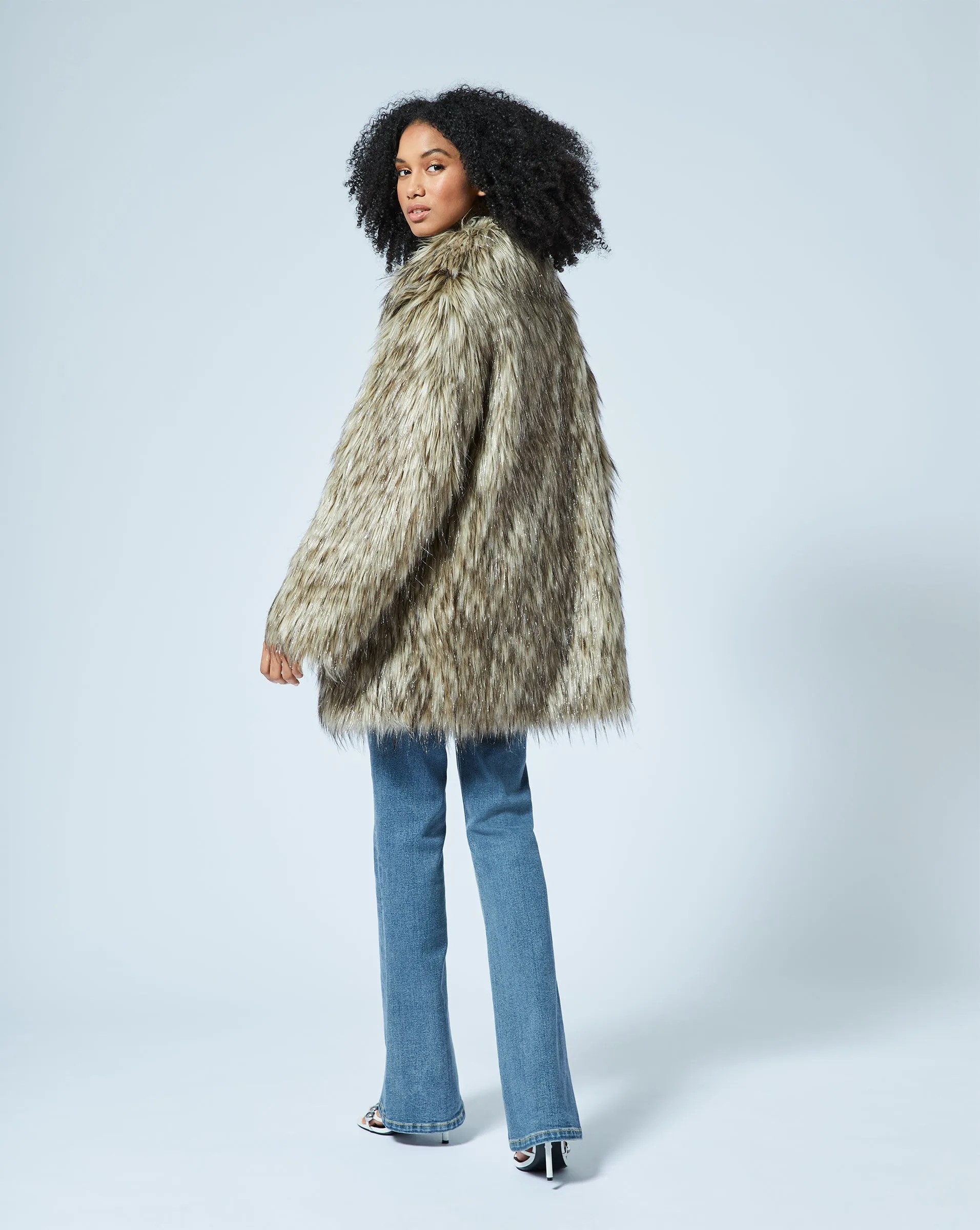 Shaggy Fox Faux Fur Coat sold by Adrienne Landau product image thumbnail 4