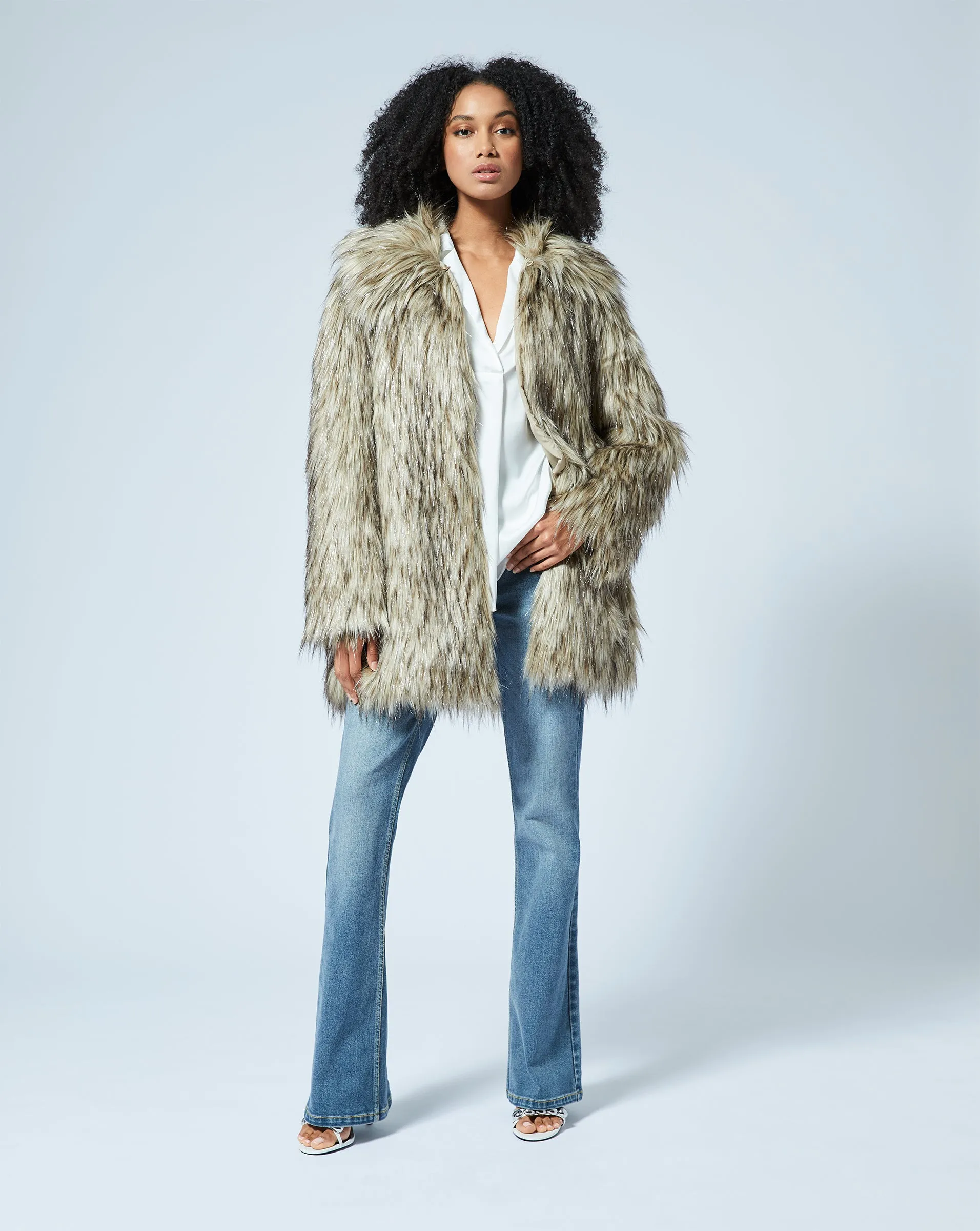 Shaggy Fox Faux Fur Coat sold by Adrienne Landau