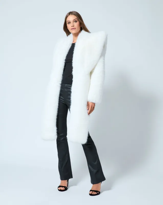 Hourglass Faux Fox Fur Coat sold by Adrienne Landau