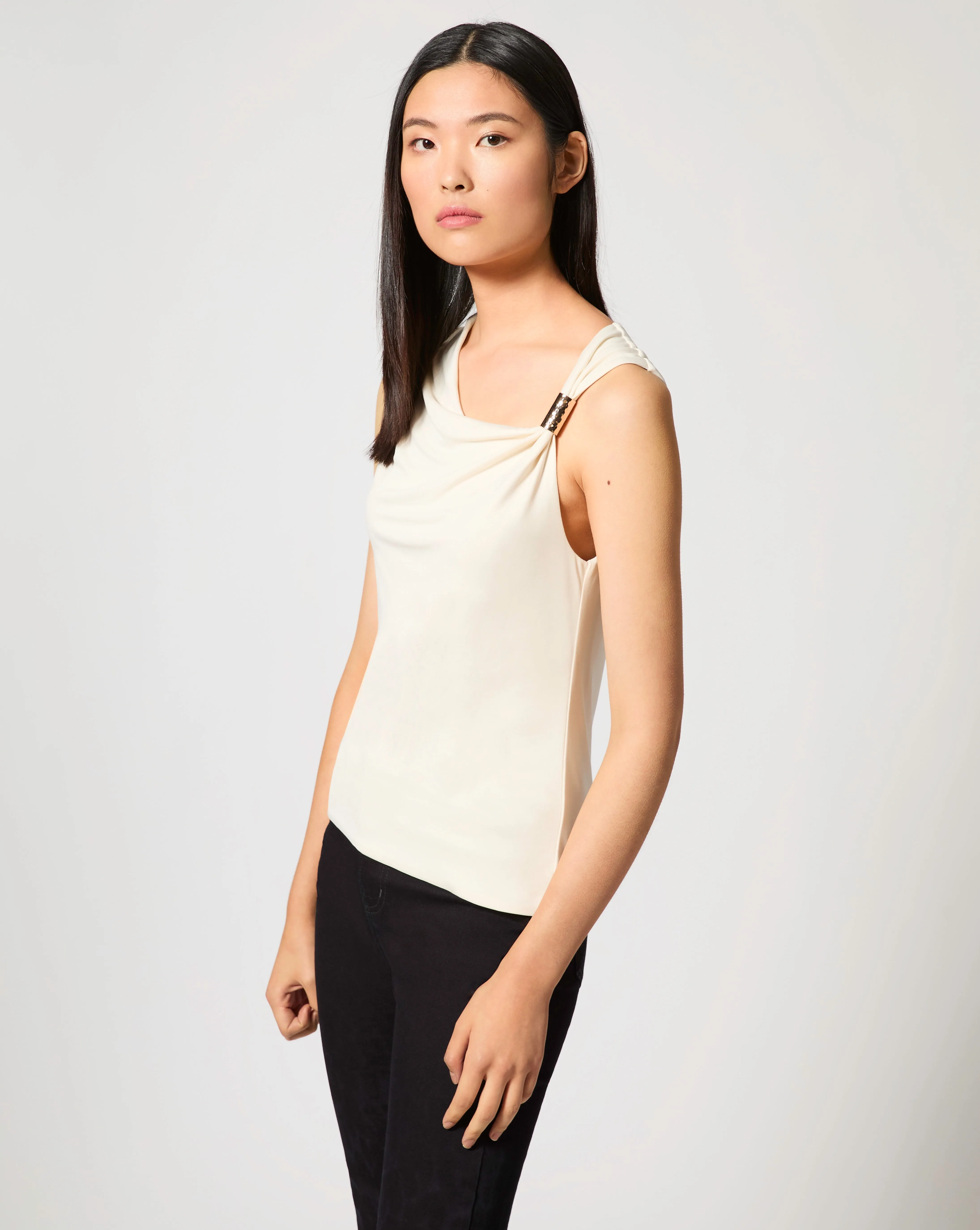 Asymmetric Sleeveless Top sold by Adrienne Landau product image thumbnail 2
