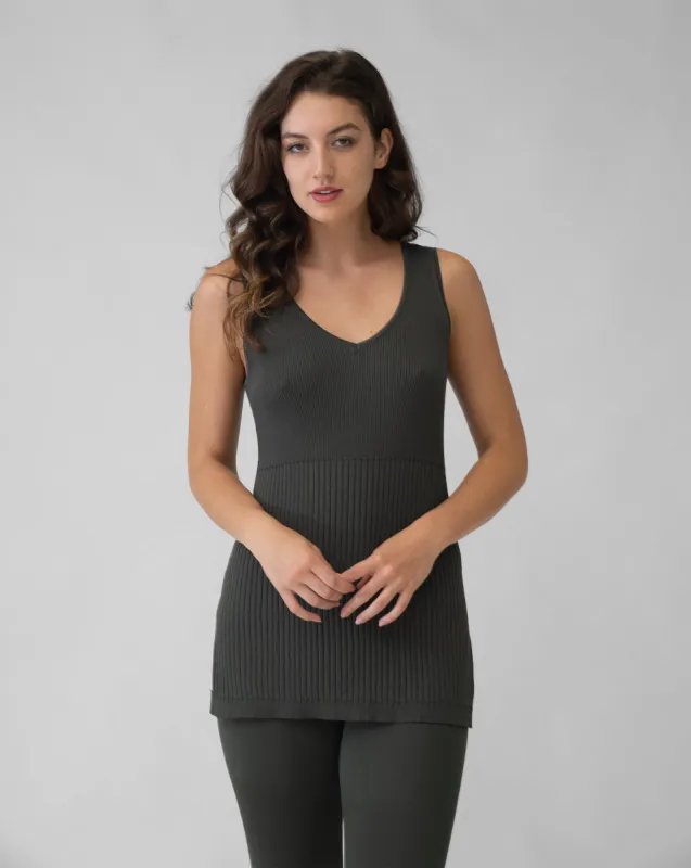FINAL SALE - Agate Ribbed-Knit Tank sold by Adrienne Landau