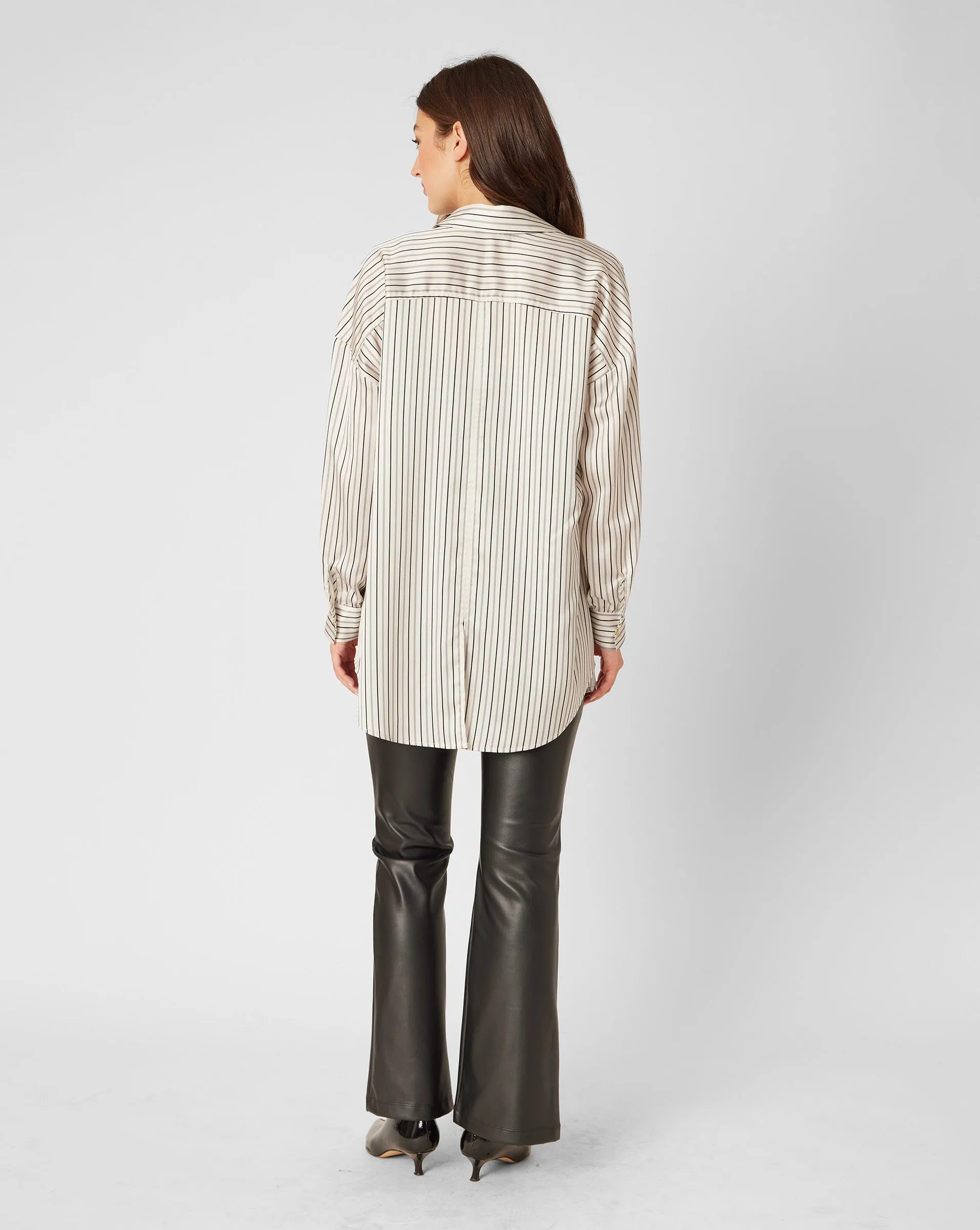 FINAL SALE - Aquamarine stripe blouse sold by Adrienne Landau product image thumbnail 5