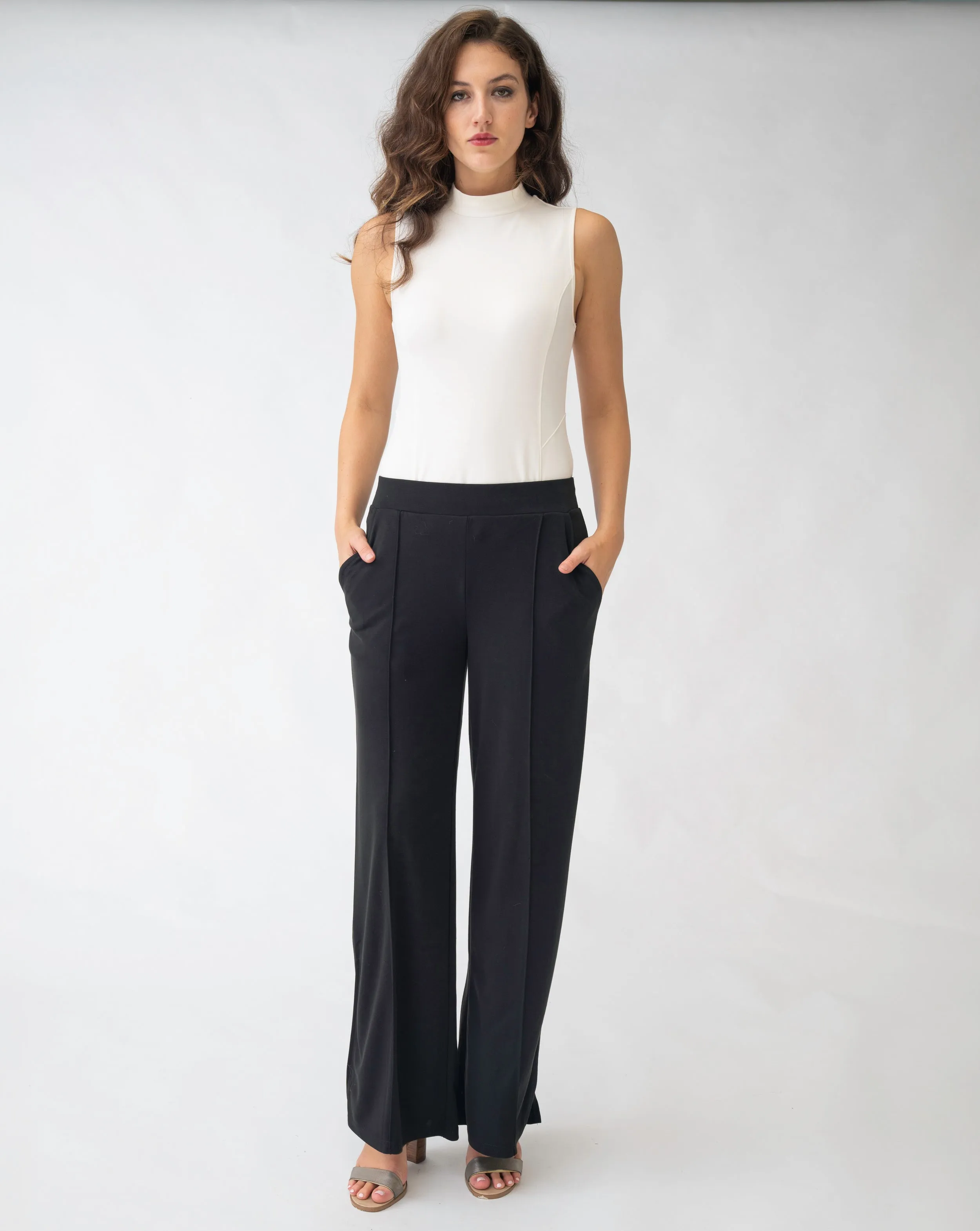 FINAL SALE - Luxe Wide Leg Pant sold by Adrienne Landau